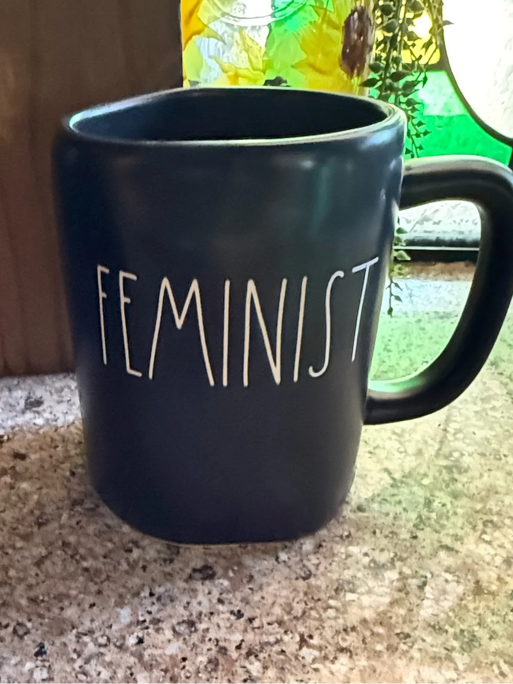Rae Dunn “FEMINIST” Black Coffee Mug | Artisan Collection By Magenta